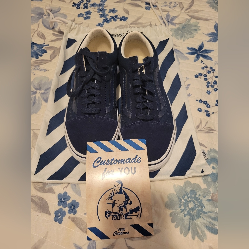 Vans Old Skool Wide, Navy/Navy, Size 9.5M wide
